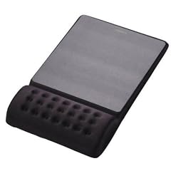 エレコム 疲労軽減リストレスト一体型マウスパッド ”COMFY”ハード(ブラック) MP-096BK