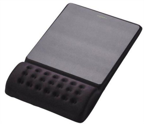 エレコム 疲労軽減リストレスト一体型マウスパッド ”COMFY”ハード(ブラック) MP-096BK
