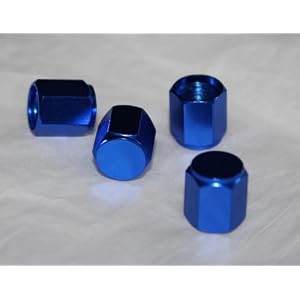 Anodized-Aluminum-Alloy-Valve-Stem-Cap-4-pack-Set-Blue