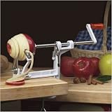 Apple Peeler - Slicer - Corer - Clamp Base (White) (10 3/8 x 2