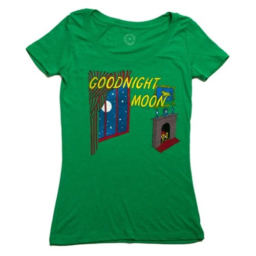 Out of Print Goodnight Moon Book Women's Scoop Neck Vintage Inspired T-Shirt