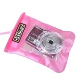 Neewer Waterproof Digital Camera Pouch Dry Bag Beach Skin Pink