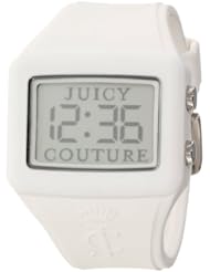 Juicy Couture Womens 1900986 "Chrissy" White Silicone Digital Watch