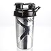 Fit & Fresh Jaxx Stainless Steel Shaker Bottle,with Patented Jaxx Agitator for Smooth Protein Shakes, 24-Ounces