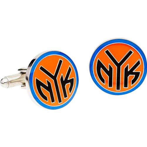 Green Shag New York Knicks Enamel Cufflinks