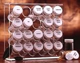 Prodyne A-845 Acrylic 20 Bottle Spice Rack - Pack of 6