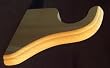 Unfinished Short Support Bracket for 2" Drapery Rod 1/Pack [CAPITOL CITY LUMBER]