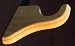 Unfinished Short Support Bracket for 2" Drapery Rod 1/Pack [CAPITOL CITY LUMBER]