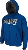 Indianapolis Colts Blue Overtime Victory Full-Zip Fleece Hooded Sweatshirt