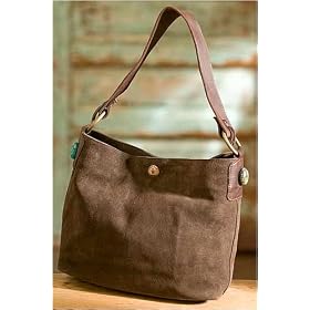 Women's Suede Louisiana Handbag