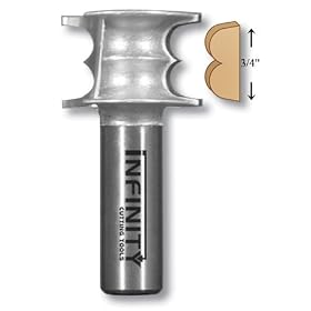 17-545, 1 2 Shank 17th Century Period Profile Router Bit by infinity Tools