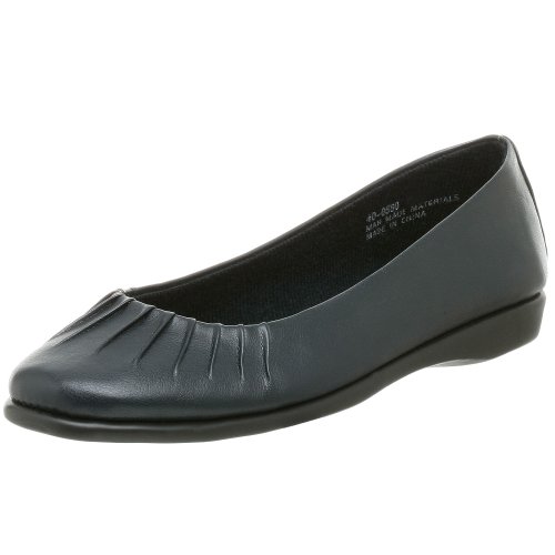 Easy Street Women's Audrey Ballet Flat,New Navy,7 W online