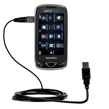 Classic Straight USB Cable for the Samsung SCH-U820 with Power Hot Sync and Charge capabilities - uses Gomadic TipExchange Technology