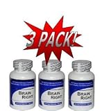 Brain Right (100 Capsules) - Concentrated Herbal Blend - Dietary Supplement 3 Pack
