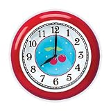 Retro 50's Cherry Design Kitchen Wall Clock For Kitchen Decor