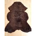 Schaffell Lammfell braun 90-100cm