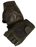 First Classics Lightweight Leather and Mesh Elasstic fingerless glove XL