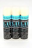 Vegan Lip Balm - Peppermint - 3 Pk - Organic Healing Care for Dry, Cracked, Chapped & Sunburned Lips