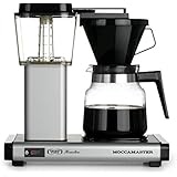 Moccamaster K 741 10-Cup Coffee Brewer with Glass Carafe, Matte Silver