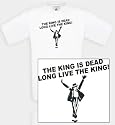 Comedy-shirts DIVERSE FARBEN - MICHAEL JACKSON the king is dead - long live the KING! UNISEX