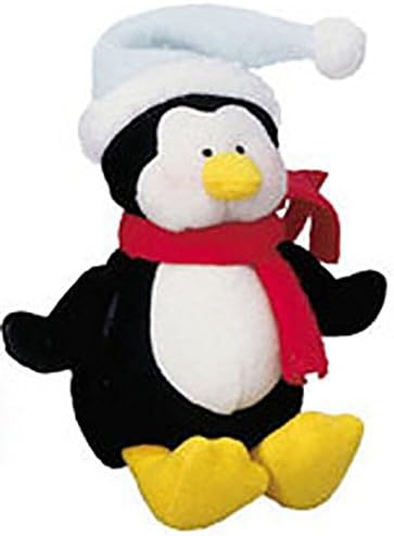 Gund Plush Penguin Holiday Cruiser Wiggler Jiggler Zip A Long Stuffed Toy