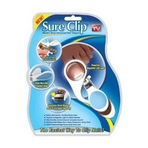 Sure Clip Nail Clipper with Built-In Magnifier Light