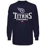 NFL Men's Tennessee Titans Critical Victory V Adult Long Sleeve Basic Tee (Athletic Navy, Large)