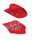 Jr. Cowboy Hat (Red) with Bandanna