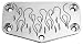 HNDLBR CLAMP W/ BREA HOLE FLAMES - ModQuad -