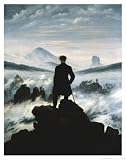 The Wanderer Above the Sea of Fog, c.1818 Fine Art Poster Print by Caspar David Friedrich, 22x28