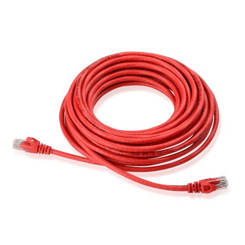 Cable Matters Cat6 Snagless Ethernet Patch Cable in Red 35 Feet