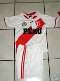 PERU SOCCER JERSEY KIDS SET W/SHORTS SIZES: 4-6-8-10-12-14