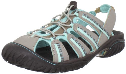 Jambu Sandals Jambu Women's Coastline Sandal,Taupe/Glass,7 M US