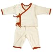 Organic Baby Kimono Set (6-12, Mandarin Trim)