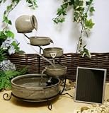 41v8MQETMaL. SL160  Earthenware Solar Cascade with Battery Backup and LED Lights