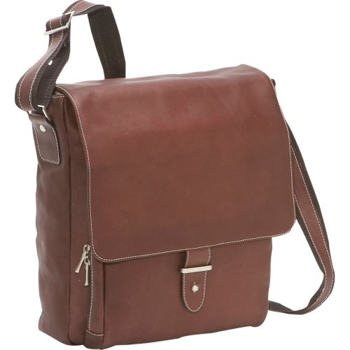 Bellino Columbia Vertical Laptop Messenger (Brown)