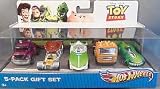 Hot Wheels V9984 Toy Story RC, Wheelin Woody, Special Paint Edition Buzz, Land Speed Lenny, Rocky Road 5-Pack Character Car VehiclesIMAGE