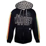 Bob Marley / Catch A Fire - Get Up Zip Mens Hoodie in Black