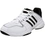 adidas Men's Ambition Stripe IV  Tennis Shoe,White/Black/Red,13 M