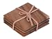 from Tuscany T&G Tuscany Square Coasters with Leather Tie in Acacia, Set of 4 Model 10485