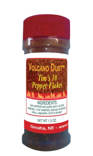 Volcano Dust - Tim's 10 Pepper Flakes, 1.5 oz.