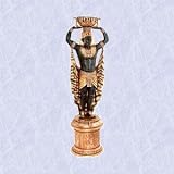 King tut's Royal Guard statue egyptian sculpture w urn