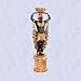 King tut's Royal Guard statue egyptian sculpture w urn
