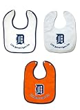 Detroit Tigers 3 Pack Snap Bib Set