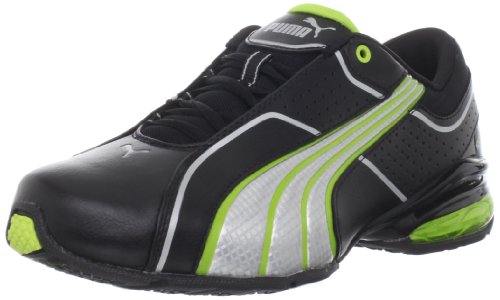 Puma Men’s Cell Tolero 3 Running Shoe,Black/Puma Silver/Lime Punch,12 D US