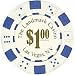 Set of 100 Landmark Casino 11.5 Gram Poker Chips w/ Denominations