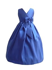 Girls Taffeta  Dress With a Sash 
