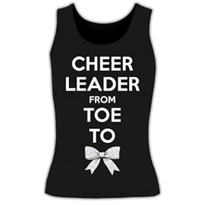 Cheer Leader Toe To Bow Tank Top youth large