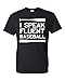 I Speak Fluent Baseball Funny Black T-Shirt with Saying