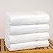 Bare Cotton Turkish Cotton Bath Towels, White, Piano, Set of 4